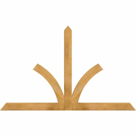 Ekena Millwork Richland Rough Sawn Timber Gable Bracket, Western Red Cedar, 72"W x 45"H x 2"D x 4"F, 15/12 Pitch GBW072X45X0204RIC00RWR